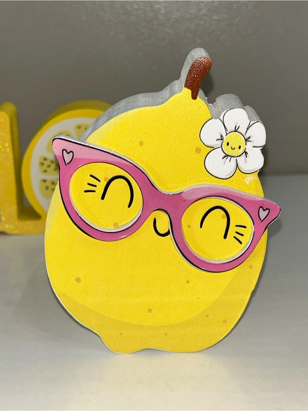 The Spring Shop Ceramic Mini Mug & Yellow Hello Lemon Decor Set